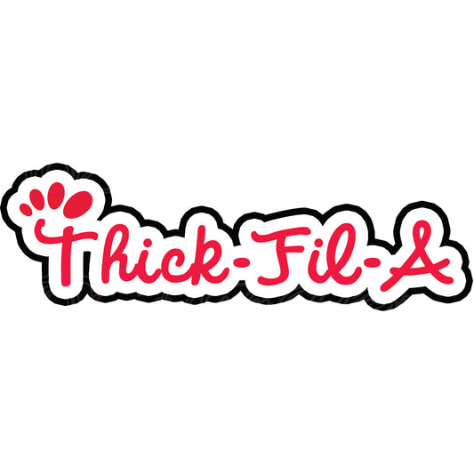 Thick Fil A prop- photo booth props- party props-photo booth props-custom props- custom prop signs-props -Curated by Phoenix 