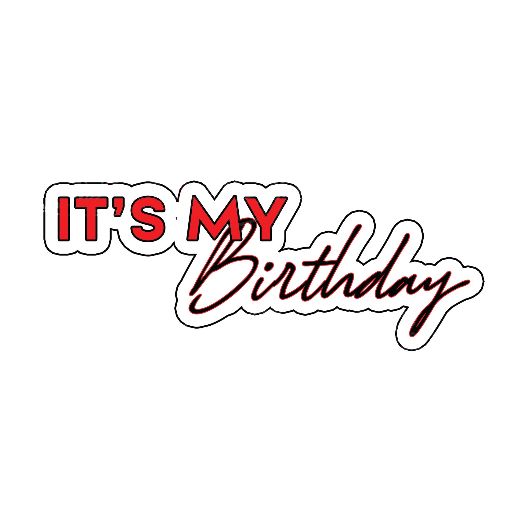  It's My Birthday prop-photo booth props- party props-photo booth props-custom props- custom prop signs-props -Curated by Phoenix 